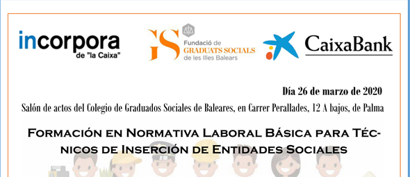 ACTO APLAZADO - Formación en Normativa Laboral Básica para Técnicos de Inserción de Entidades Sociales 