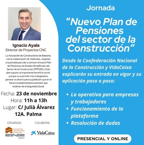  Jornada: "Nuevo Plan de Pensiones del sector de la Construcción"