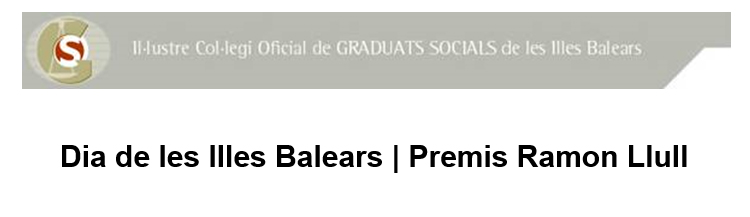 Els Graduats Socials de les Illes Balears reben el premi Ramon Llull en reconeixement a la seva labor durant l'Estat d'Alarma i la gestió dels ERTOS en la Comunitat Autònoma