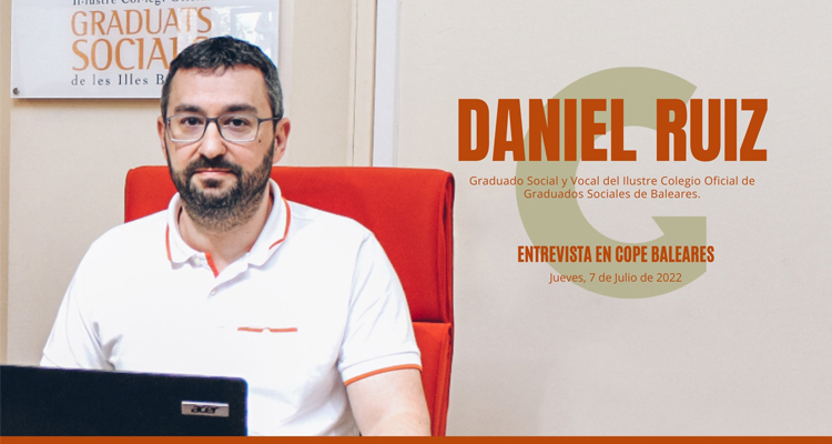 Entrevista a Daniel Ruiz, membre de la Junta de Govern del Col·legi de Graduats Socials de Balears, en Migdia COPE Balears