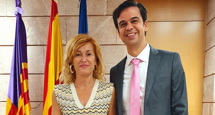 Reunión institucional de la Presidenta, Apol·lònia Mª Julià, con Jesús García Fernández, nuevo Director Provincial del INSS